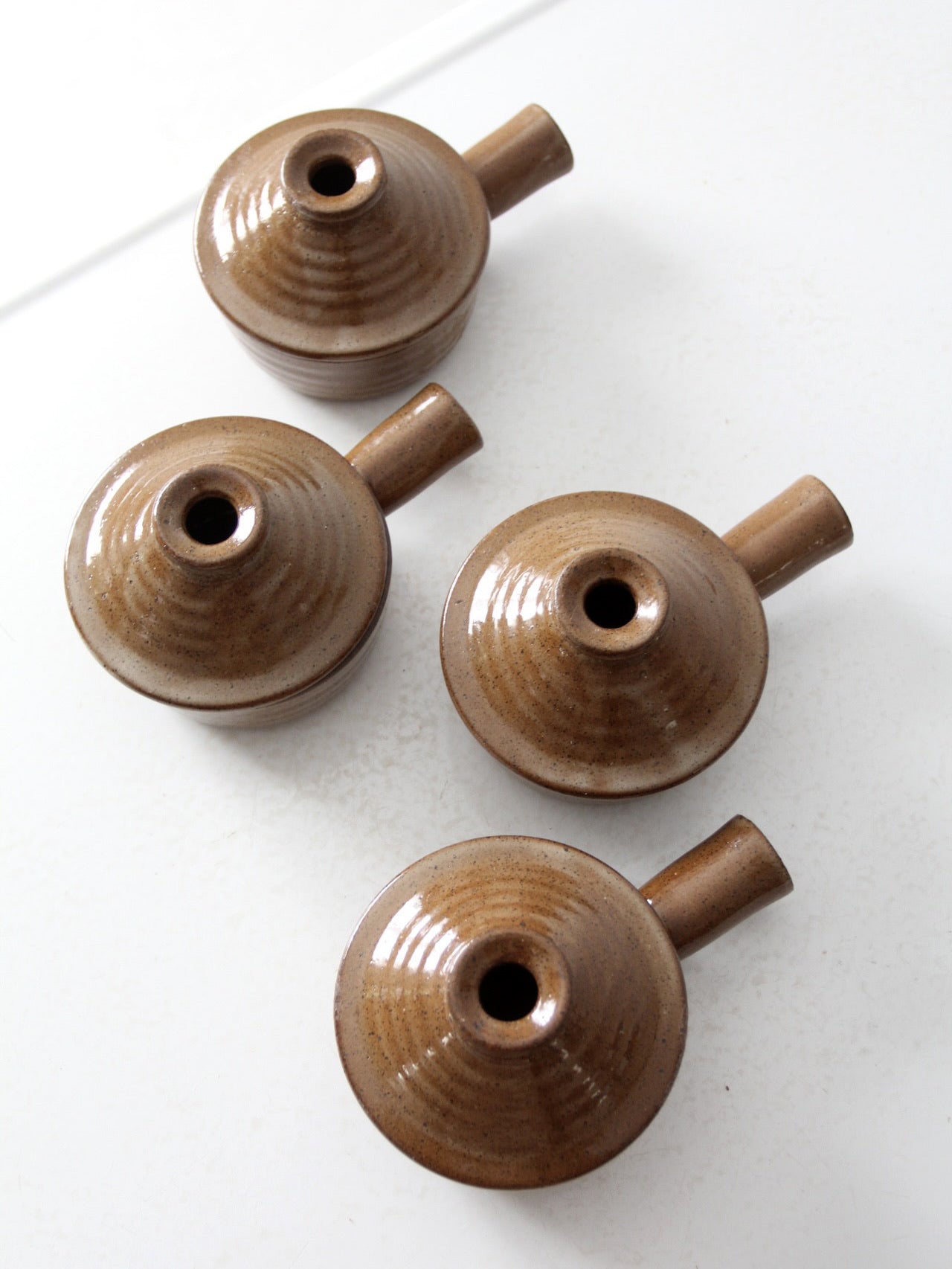 vintage crock bowls with lids set of 4