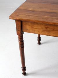 antique pine table with drawer