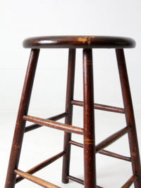 antique wooden stool