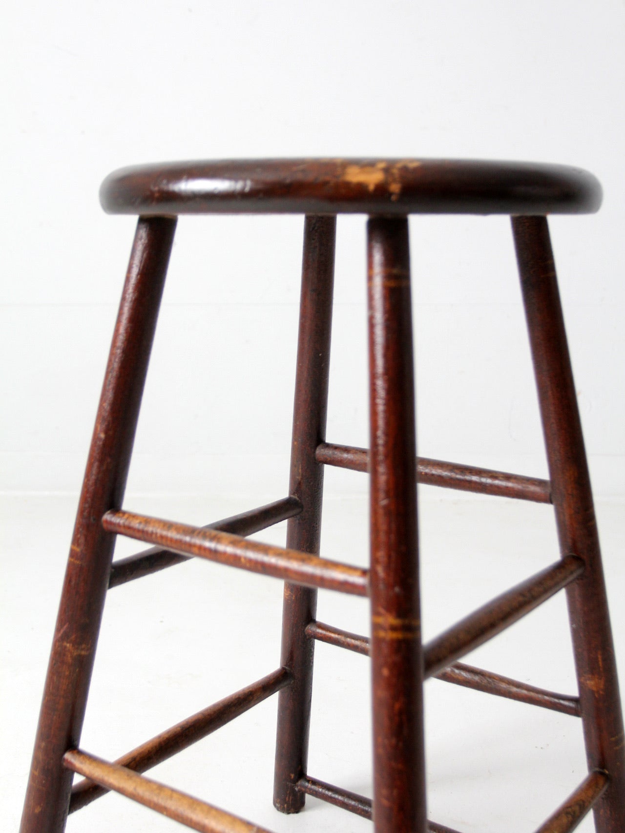 antique wooden stool