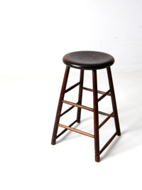 antique wooden stool