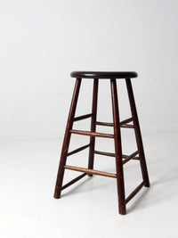 antique wooden stool