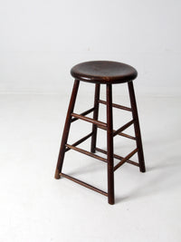 antique wooden stool