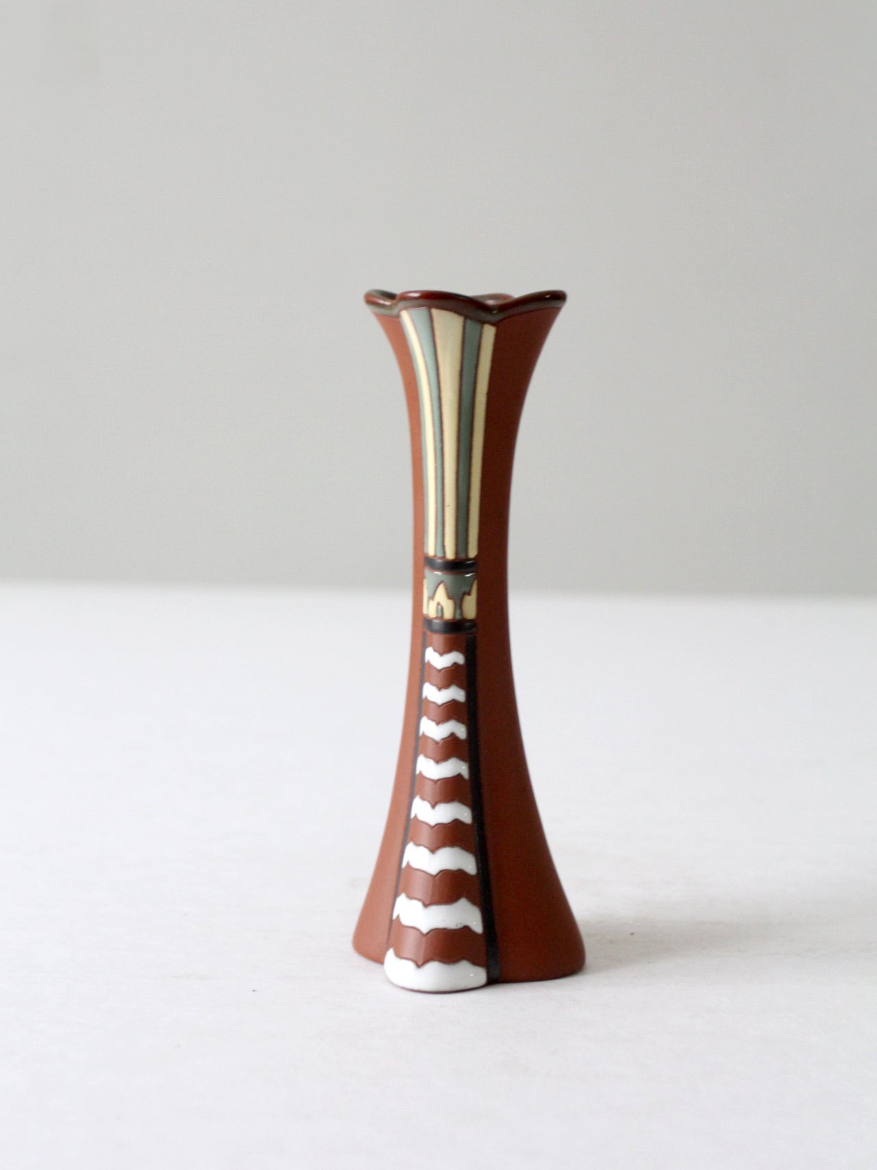 vintage Vietnam Gom Viet style redware vase