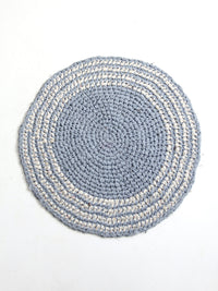 vintage round braided accent rug