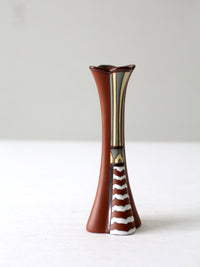 vintage Vietnam Gom Viet style redware vase