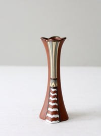 vintage Vietnam Gom Viet style redware vase