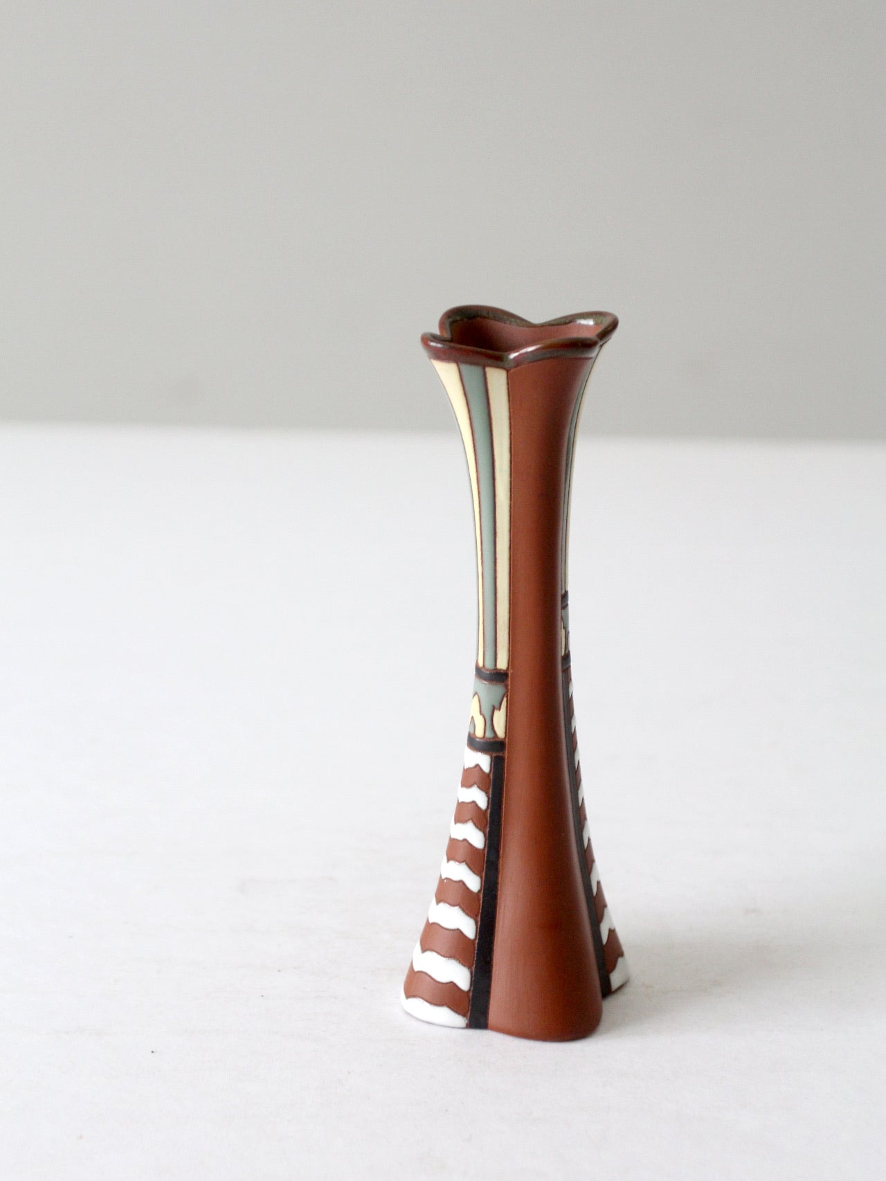 vintage Vietnam Gom Viet style redware vase