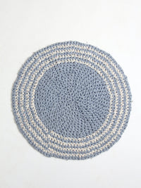 vintage round braided accent rug