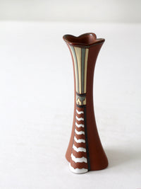 vintage Vietnam Gom Viet style redware vase