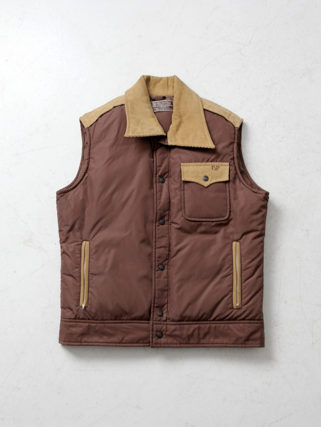 vintage 70s ski vest