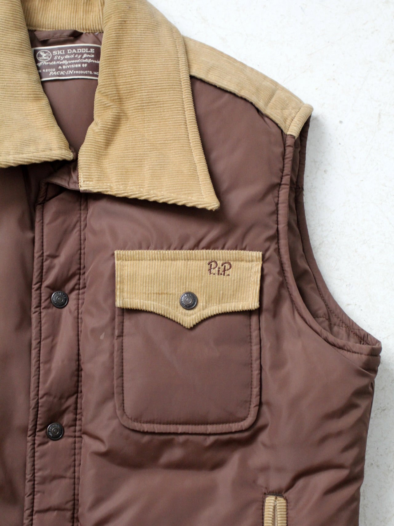 vintage 70s ski vest