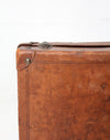 antique leather luggage set of 3