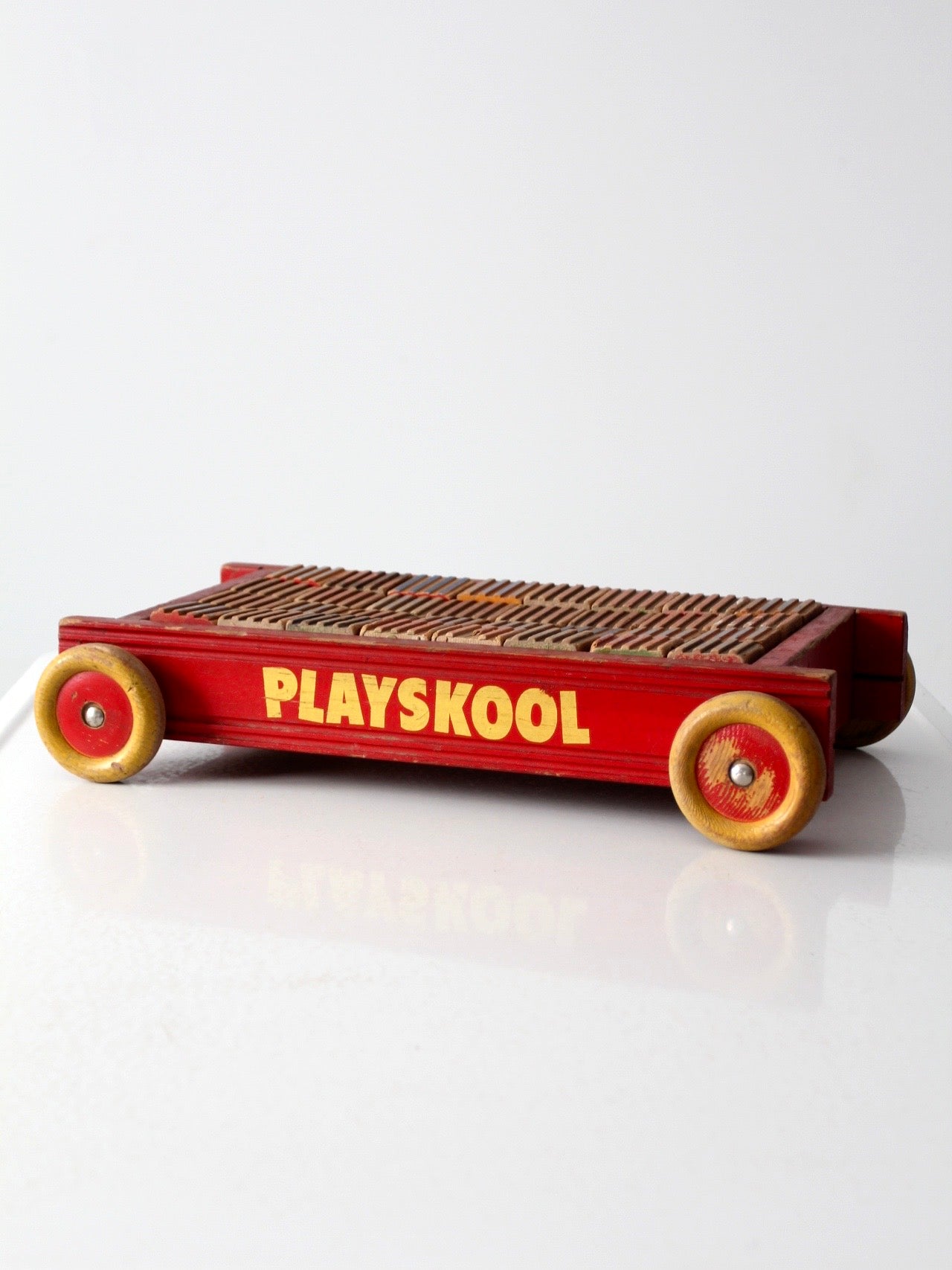 vintage Playskool toy wagon