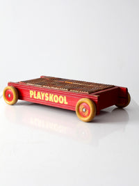 vintage Playskool toy wagon