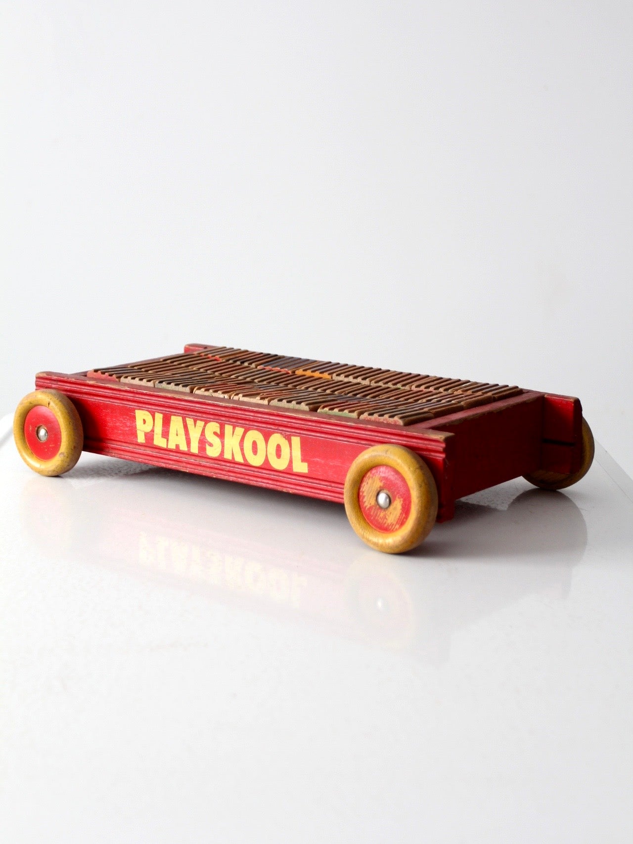 vintage Playskool toy wagon