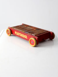 vintage Playskool toy wagon