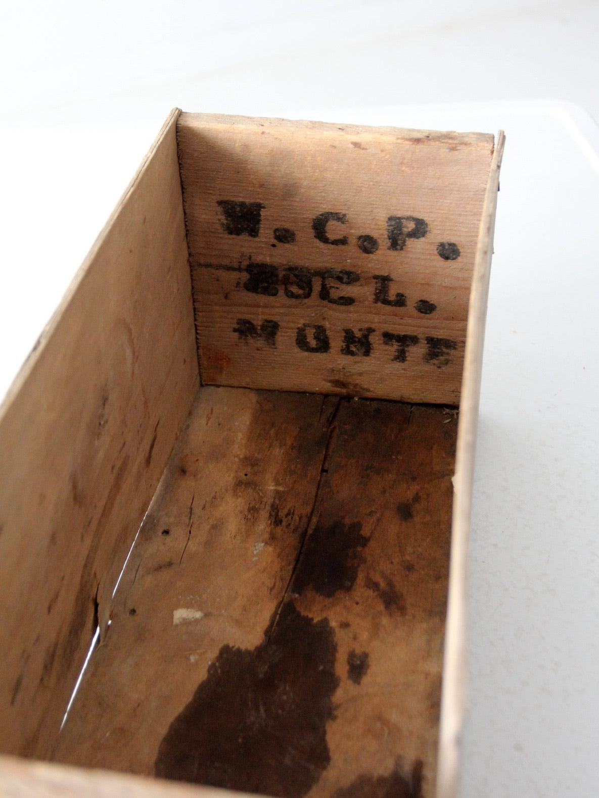 vintage Derby Foods wood crate