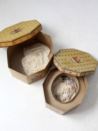 vintage knox hat boxes pair