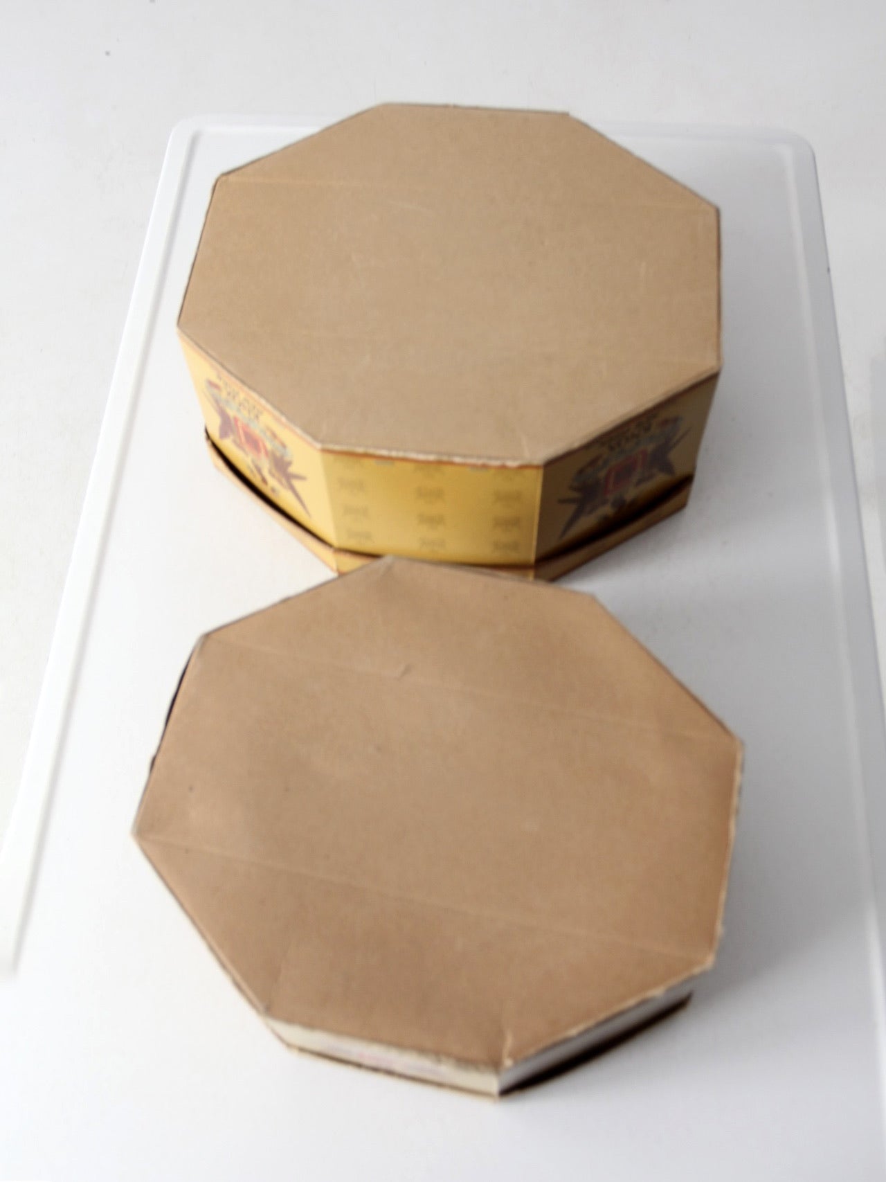 vintage knox hat boxes pair