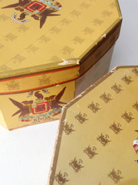 vintage knox hat boxes pair