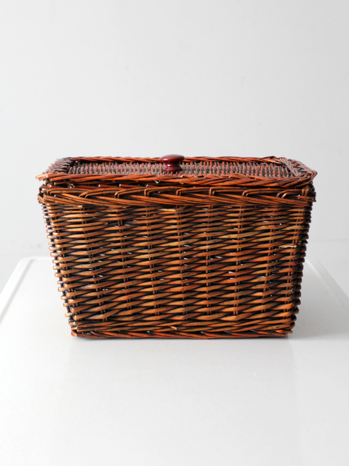 vintage wicker storage basket