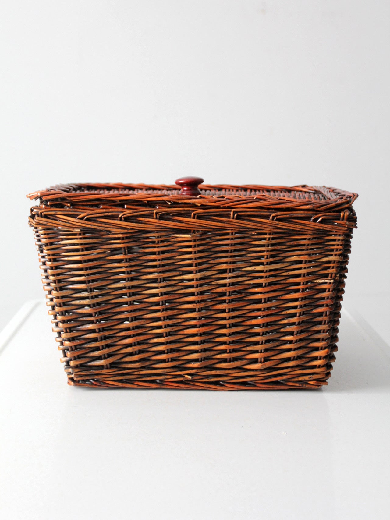 vintage wicker storage basket