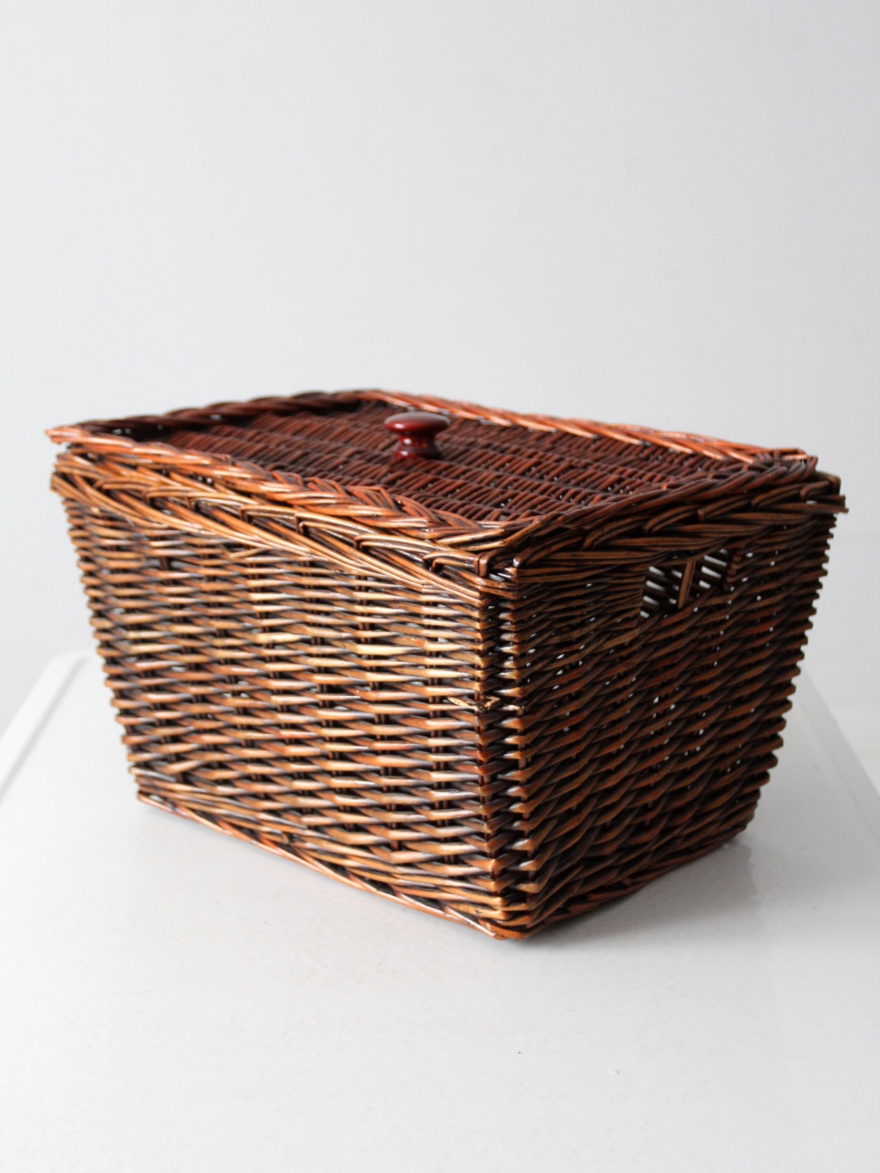vintage wicker storage basket