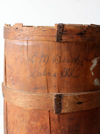 antique wooden barrel