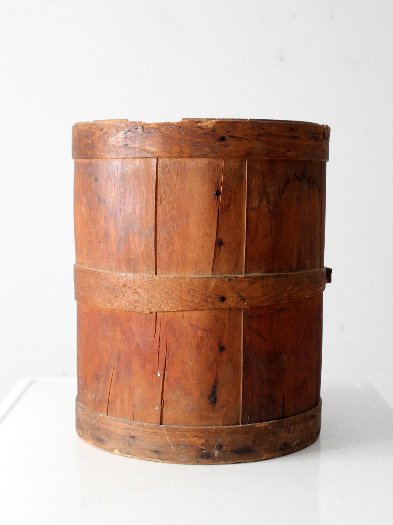 antique wooden barrel