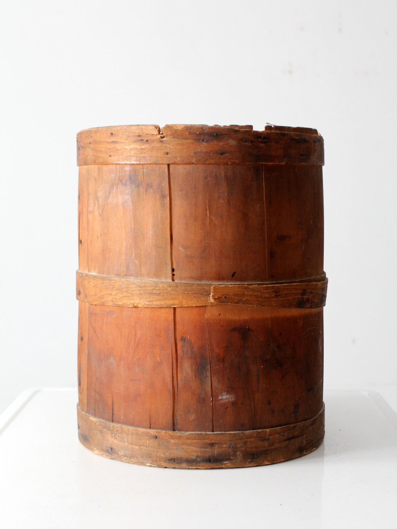 antique wooden barrel