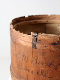 antique wooden barrel