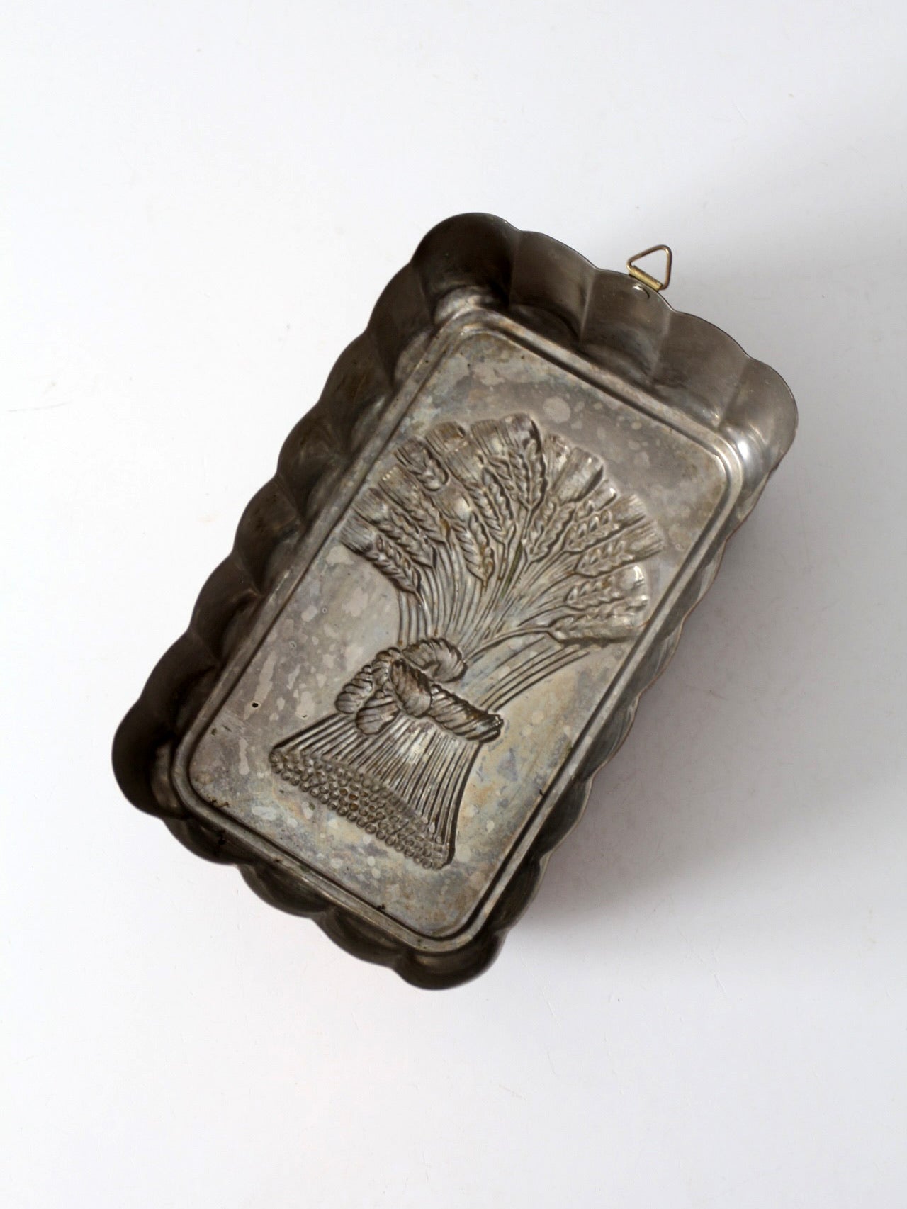 vintage copper mold, sheath of wheat design