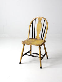 antique painted Windsor splat back chair
