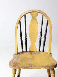 antique painted Windsor splat back chair