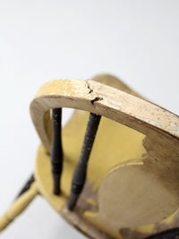 antique painted Windsor splat back chair