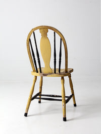 antique painted Windsor splat back chair