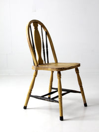 antique painted Windsor splat back chair