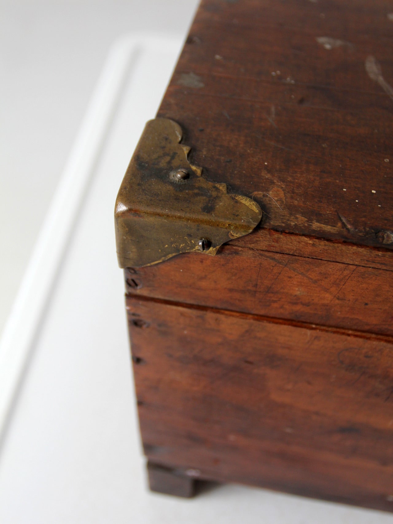 antique wooden storage box