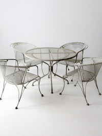 mid-century outdoor dining set