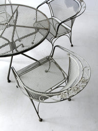 mid-century outdoor dining set