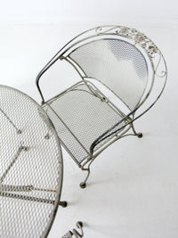 mid-century outdoor dining set