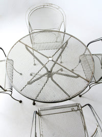 mid-century outdoor dining set