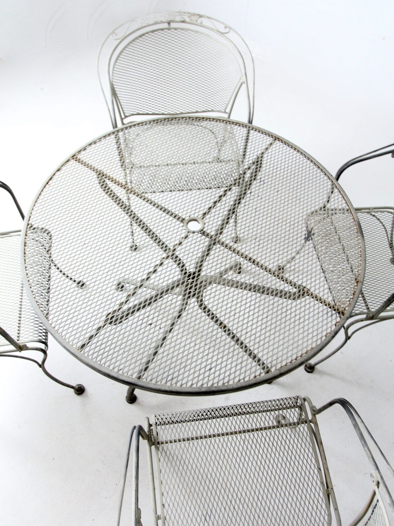 mid-century outdoor dining set