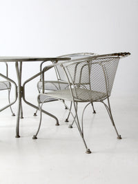 mid-century outdoor dining set