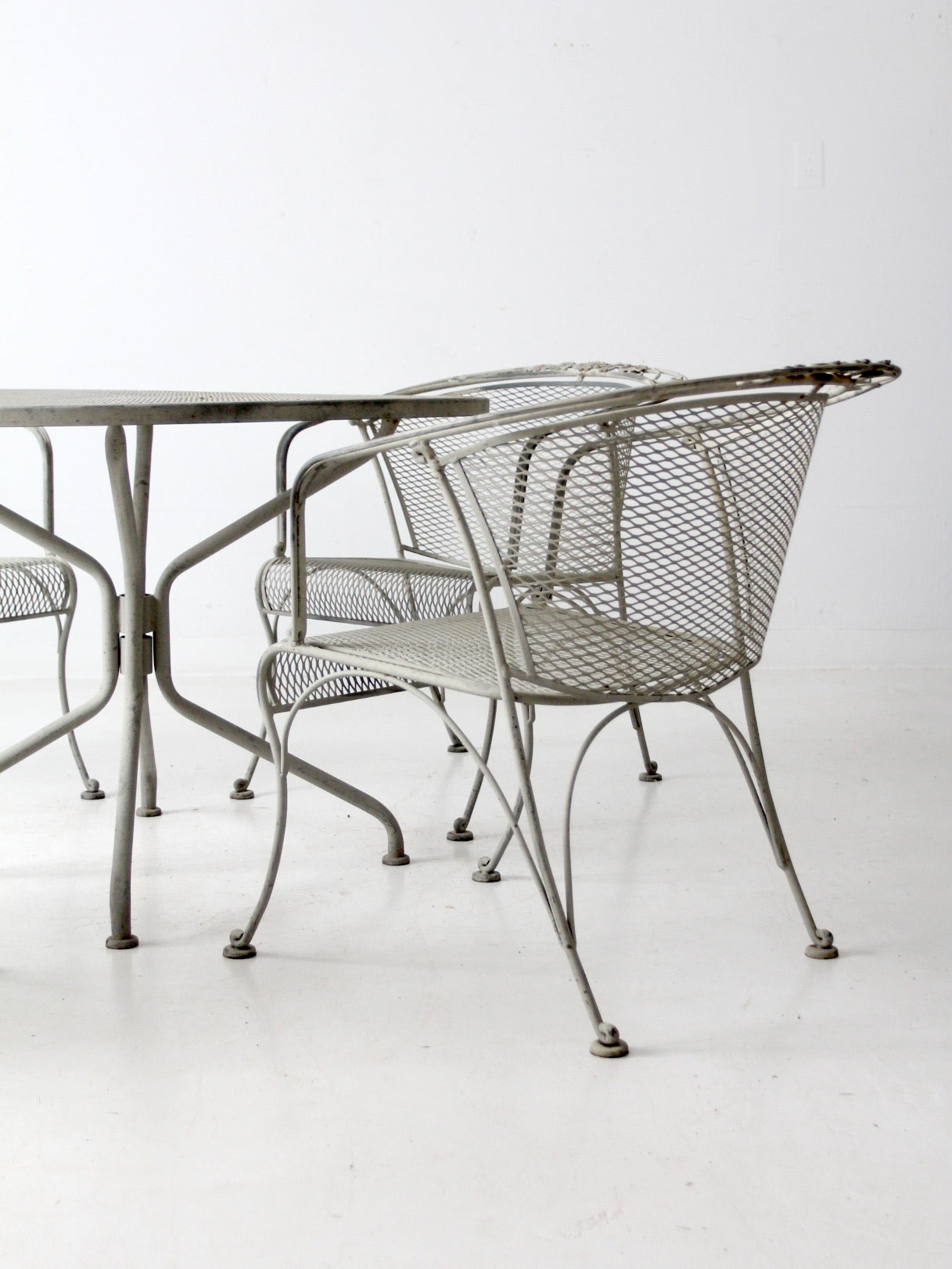 mid-century outdoor dining set
