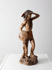vintage Native American Indian statuary figure