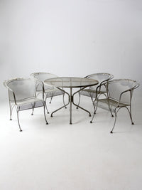 mid-century outdoor dining set