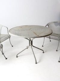 mid-century outdoor dining set