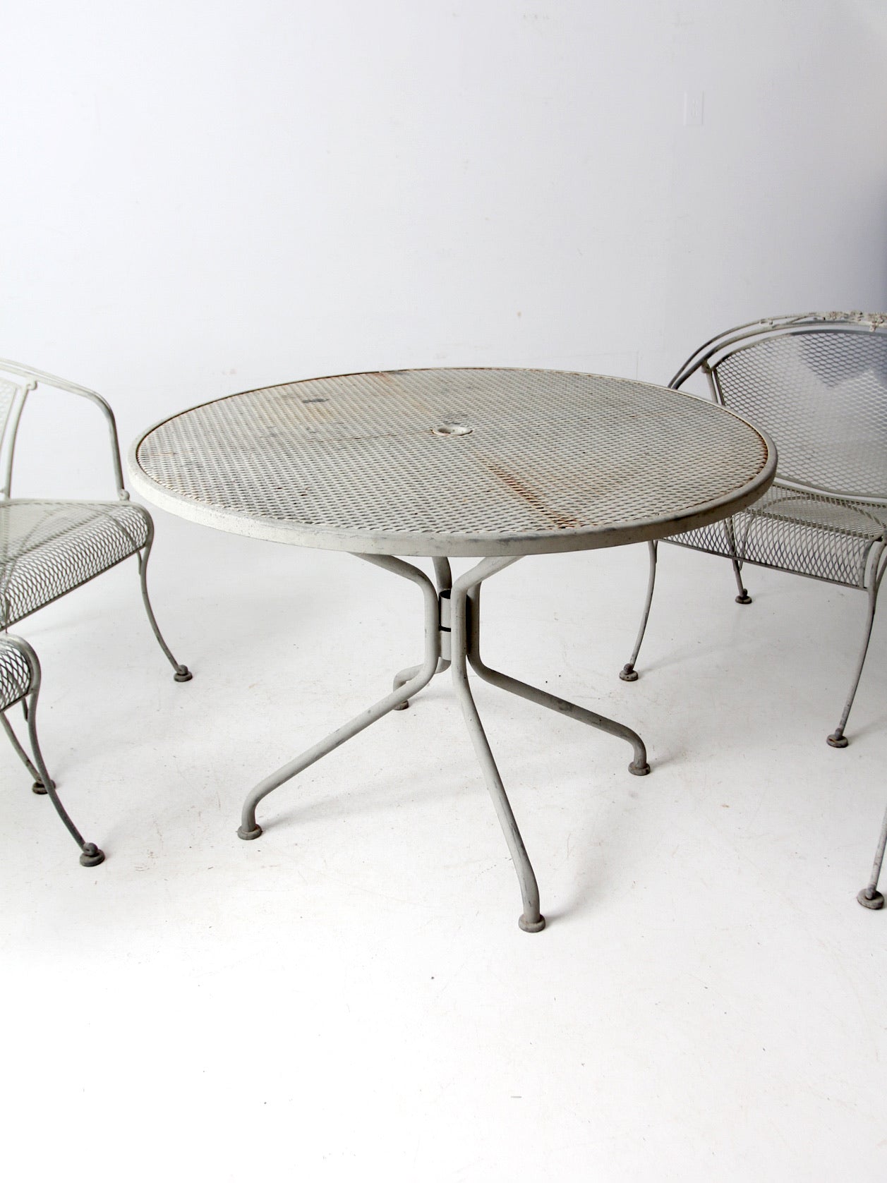 mid-century outdoor dining set